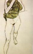 Egon Schiele, Woman in Green Blouse